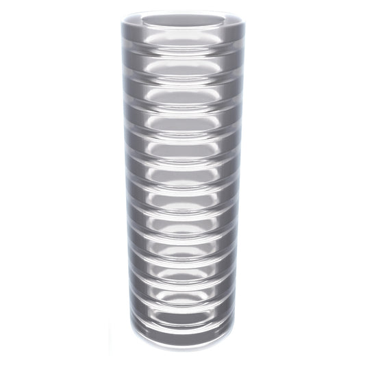 Rize Ribz Glow In The Dark Self Lubricating Stroker-Clear