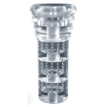 Rize Luz Glow In The Dark Self Lubricating Stroker-Clear VEE INTERNATIONAL Toys - Masturbators