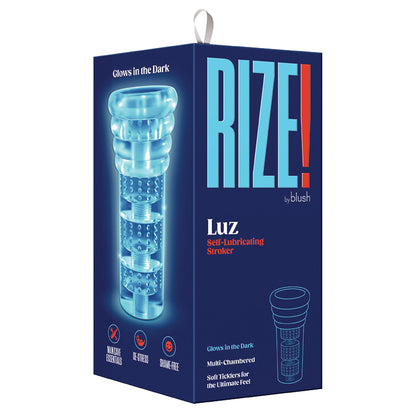 Rize Luz Glow In The Dark Self Lubricating Stroker-Clear VEE INTERNATIONAL Toys - Masturbators