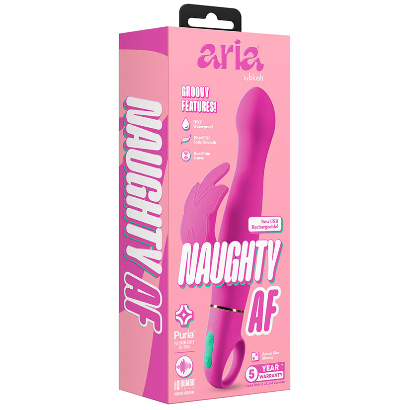 Aria Rechargeable Vibe Naughty AF-Plum