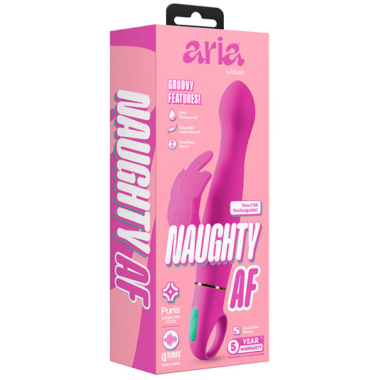 Aria Rechargeable Vibe Naughty AF-Plum