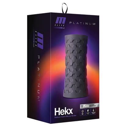 M Elite Platinum Hekx-Black VEE INTERNATIONAL Toys - Masturbators