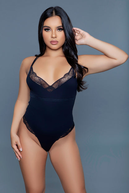 2271 Maisie Bodysuit Black S Be Wicked Women - Lingerie - Teddy
