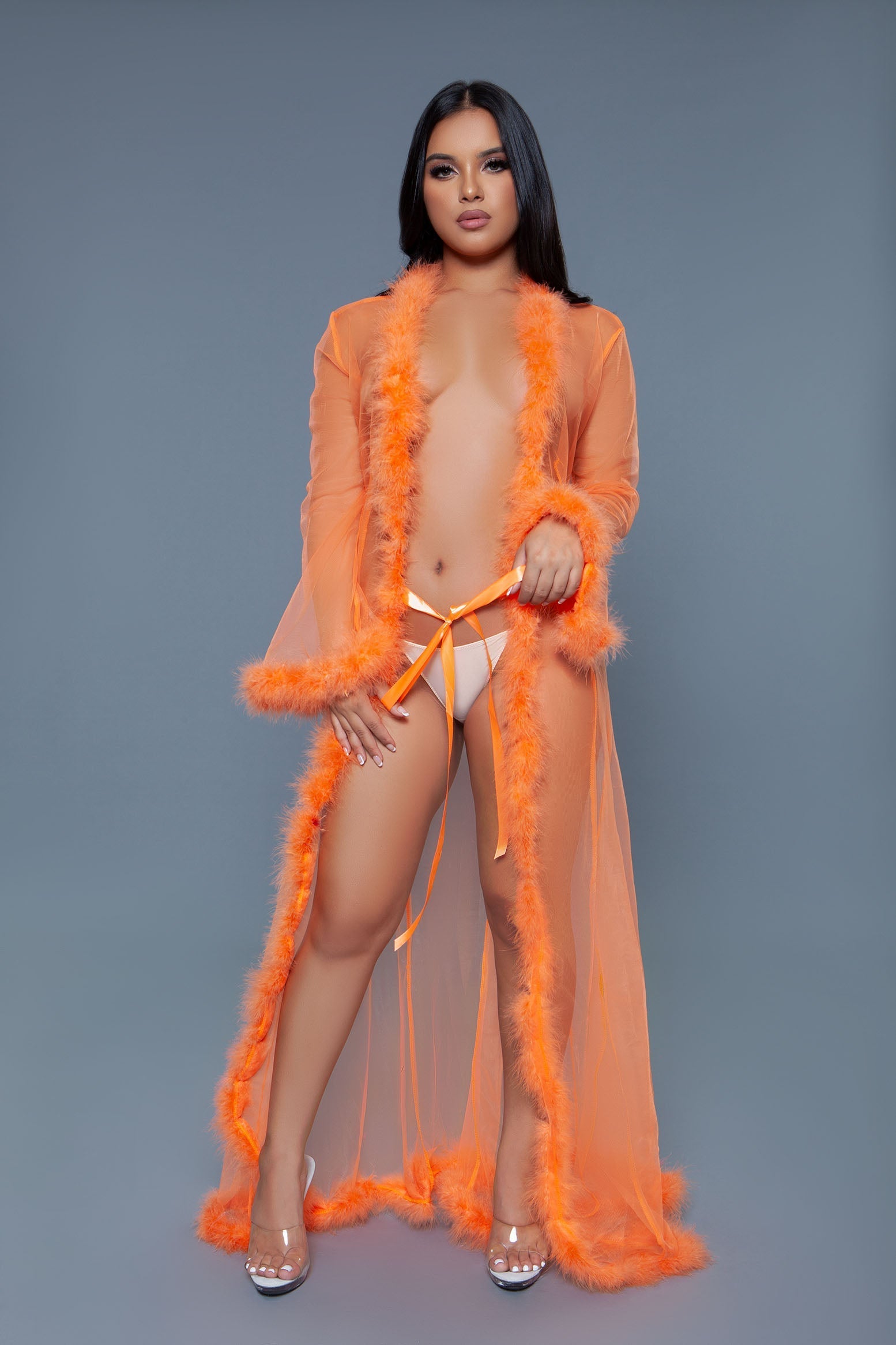 BW1650 Marabou Robe Be Wicked Women - Sleepwear - Robes
