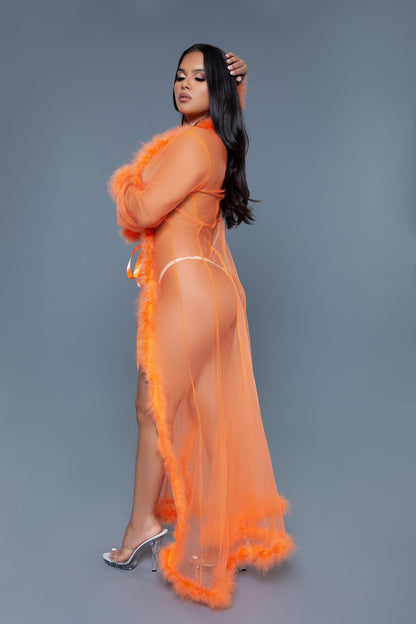 BW1650 Marabou Robe Be Wicked Women - Sleepwear - Robes