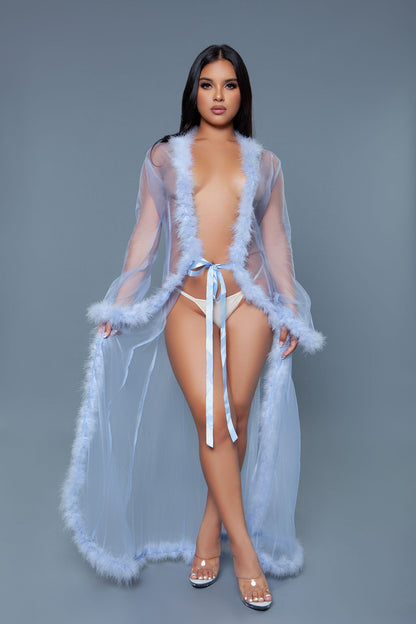 BW1650 Marabou Robe Be Wicked Women - Sleepwear - Robes