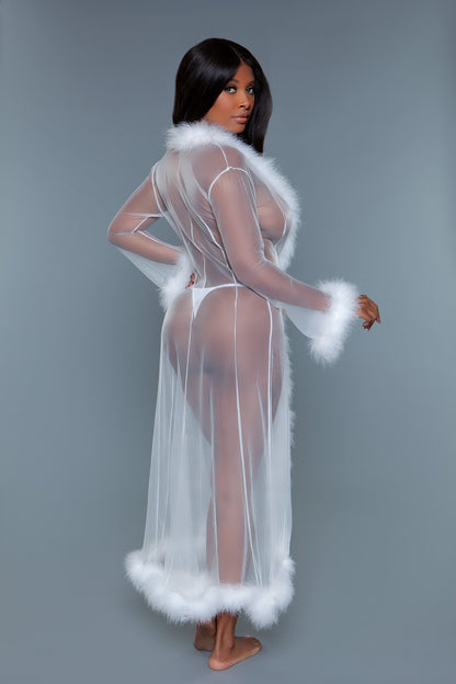 BW1650 Marabou Robe Be Wicked Women - Sleepwear - Robes