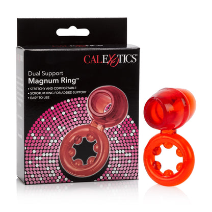 Dual Support Magnum Ring - Red Default Title CalExotics - California Exotic Novelties Toys - Cockrings