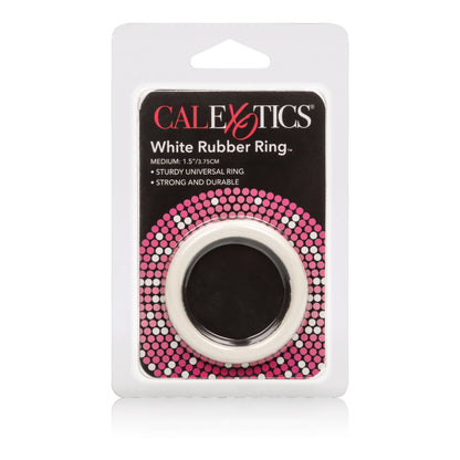 Rubber Ring - Medium - White Default Title CalExotics - California Exotic Novelties Toys - Cockrings