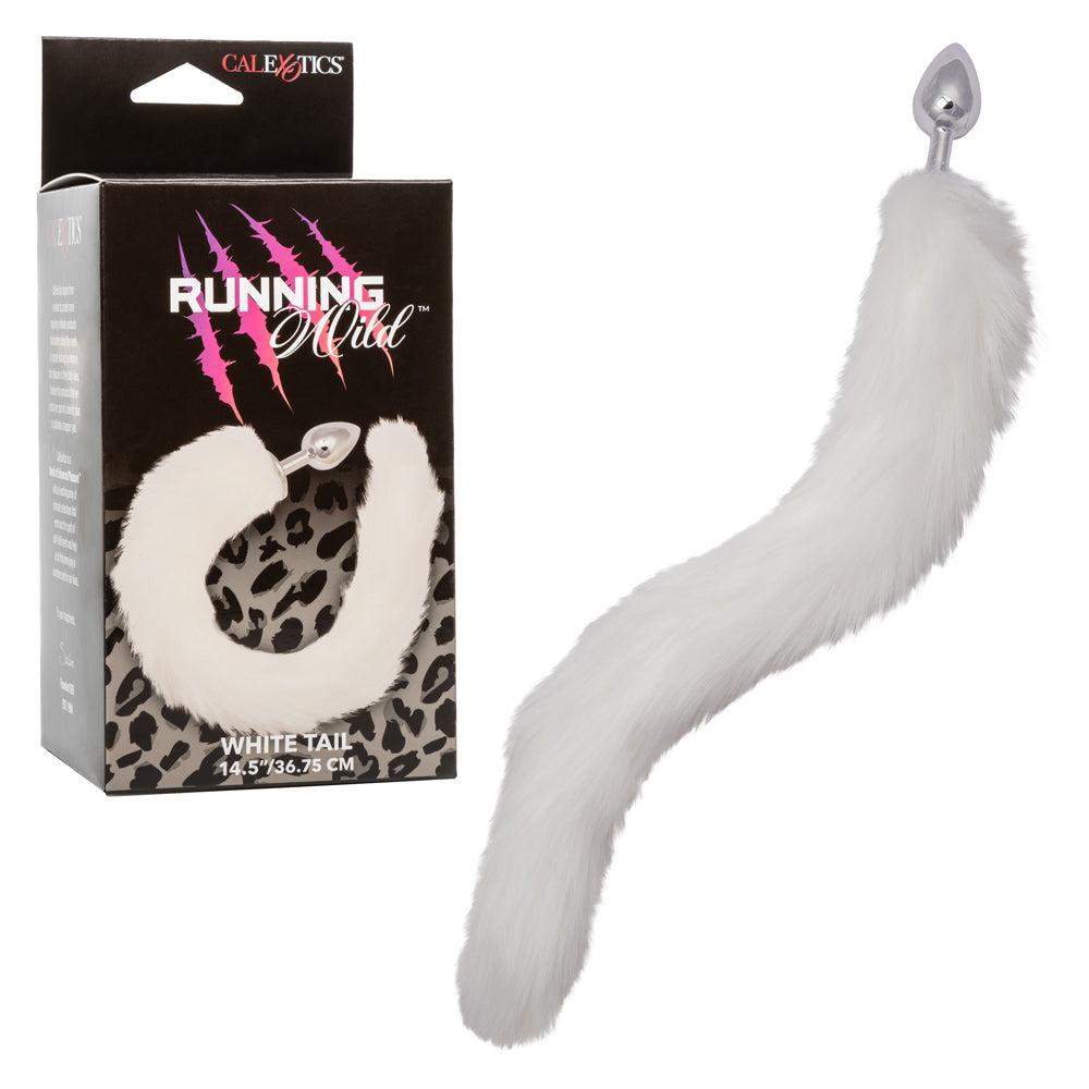 Running Wild Tail - White Default Title CalExotics - California Exotic Novelties Toys - Anal Toys