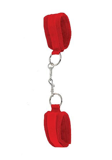 Ouch Velcro Cuffs For Hand And Ankles Red Default Title Shots America Toys - Fetish