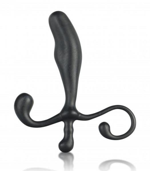 C & B Gear Male P-Spot Massager 5 inches Black Default Title Blue Line Men Toys - Anal Toys