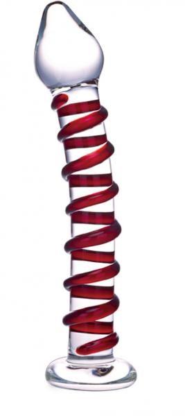 Glas Mr Swirly Glass Dildo 8" Default Title Glas Toys - Dildos