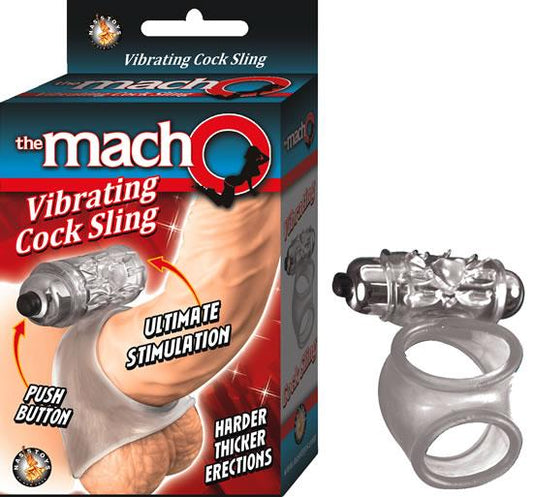 Macho Vibrating Cock Sling Default Title Macho Collection Toys - Cockrings