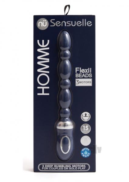 Sensuelle Homme Flexii Beads Navy Blue Default Title NOVEL CREATIONS USA Toys - Anal Toys