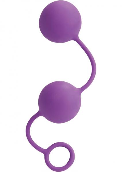 LIA LOVE BALLS WEIGHTED 8 INCH PURE SILICONE PURPLE Default Title Lia Toys - Anal Toys