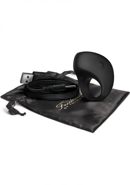 Frederick's of Hollywood Rechargeable Vibrating Ring Black Default Title Fredericks Of Hollywood Toys - Cockrings