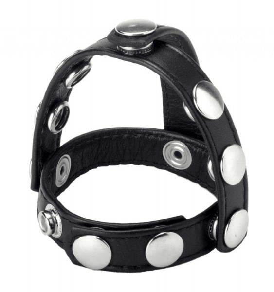 Strict Snap On Cock And Ball Harness Black Default Title Strict Toys - Fetish