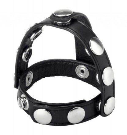 Strict Snap On Cock And Ball Harness Black Default Title Strict Toys - Fetish