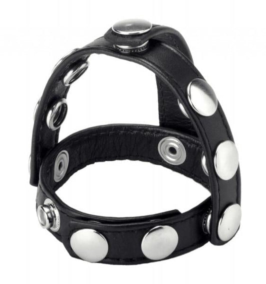 Strict Snap On Cock And Ball Harness Black Default Title Strict Toys - Fetish