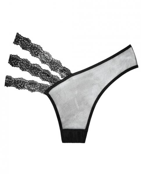 Adore Sheer, Lace Wild Orchid Panty Black O/S Default Title Allure Lingerie Women - Lingerie - Panty
