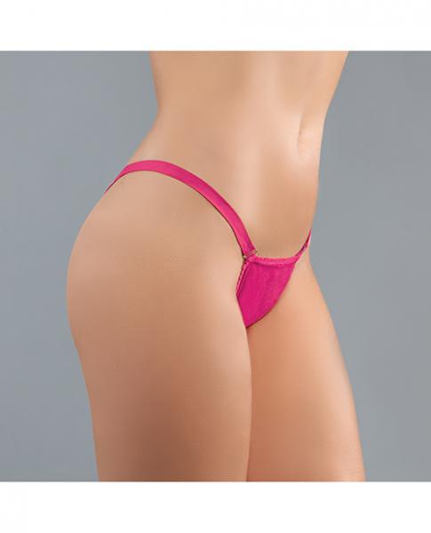 Adore Between The Cheats Wetlook Panty Hot Pink O/s Default Title Allure Lingerie Women - Lingerie - Panty