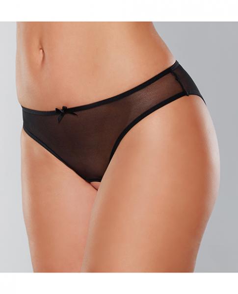Adore Wild Nite Mesh Open Back Panty Black O/s Default Title Allure Lingerie Women - Lingerie - Panty