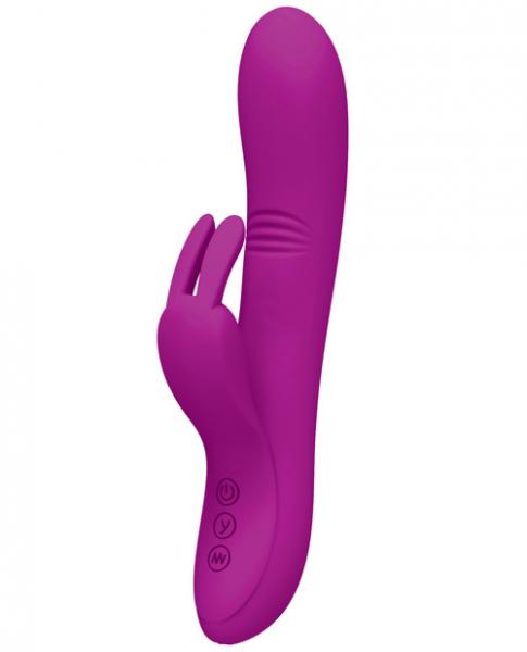 Pretty Love Dylan Bunny Ears Come Hither Rabbit Vibrator Purple Default Title Pretty Love Toys - Vibrators