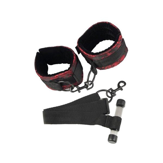 Scandal Over The Door Cuffs Black/Red Default Title Scandal Toys - Fetish