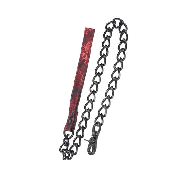 Scandal Leash Black/Red Default Title Scandal Toys - Fetish