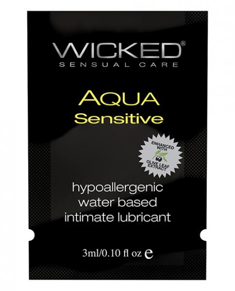 Wicked Aqua Sensitive Water Based Lubricant .1 oz Default Title Wicked Aqua Sexual Wellness - Lubricants
