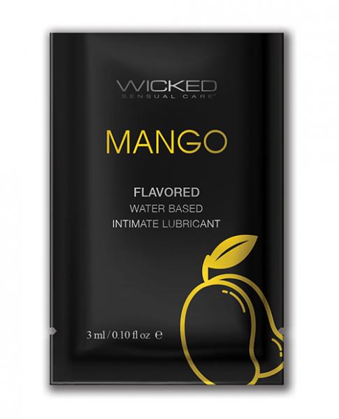 Wicked Sensual Care Water Based Lubricant - .1 Oz Mango Default Title Wicked Aqua Sexual Wellness - Lubricants