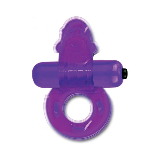 Purrrfect Pet Cock Ring Tickle Me Dolphin Purple Default Title Hott Products Toys - Cockrings