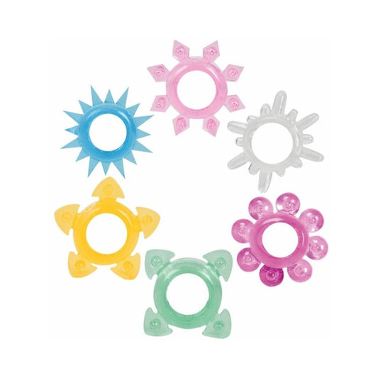 Tower Of Power C Rings 6 Pack Default Title Doc Johnson Toys - Cockrings