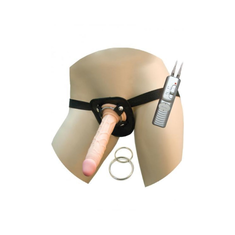 All American Whoppers 7 inches Vibrating Dong Universal Harness Default Title Nasstoys Toys - Fetish