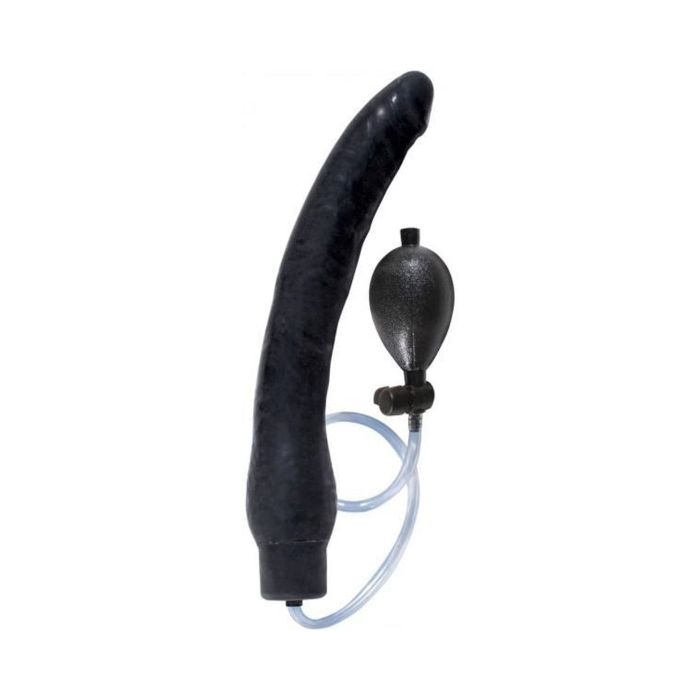 Ram Inflatable Latex Dong 12 Inch - Black Default Title Nasstoys Toys - Anal Toys