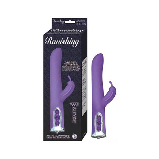 Ravishing Angel Butterfly Silicone 7 Function Waterproof Purple Default Title Nasstoys Toys - Vibrators