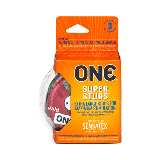 One Super Studs Latex Condoms 3 Pack Default Title Paradise Marketing Health - Condoms