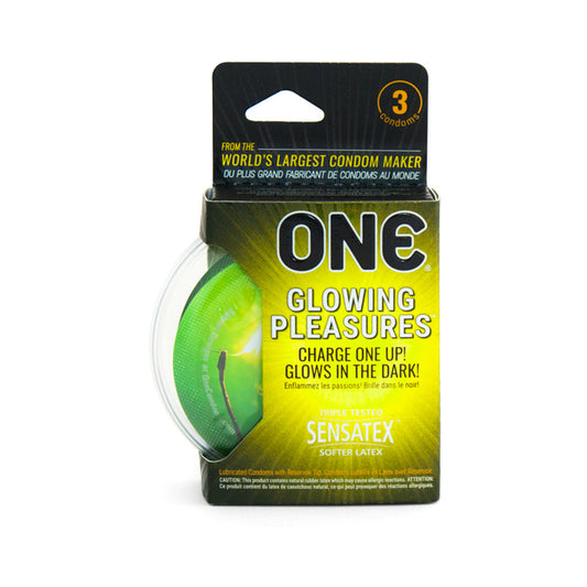 ONE Glowing Pleasures 3pk Default Title Paradise Marketing Health - Condoms
