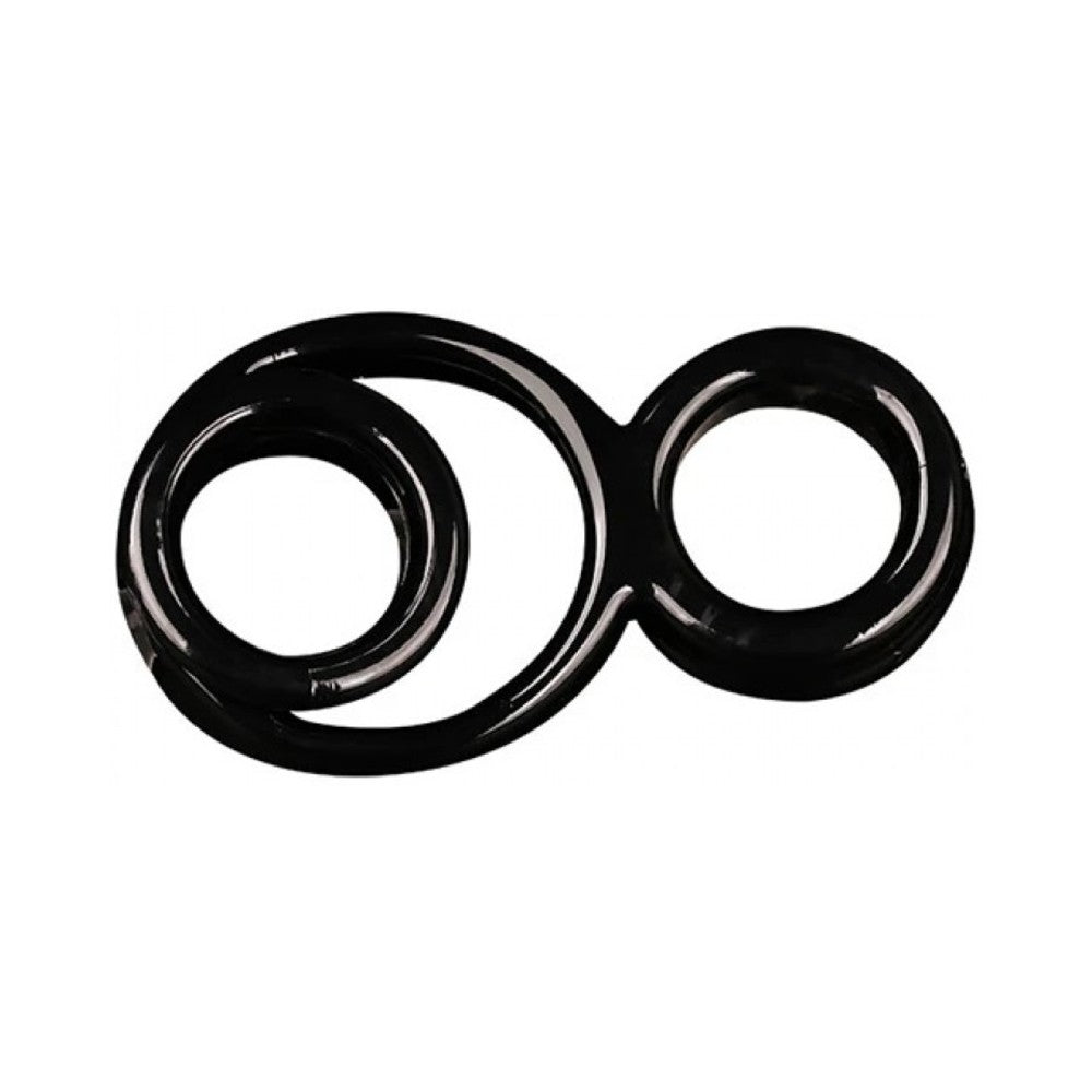 Triple Play Cock Ring, Base Boost, Ball Stretcher Black Default Title Icon Brands Toys - Fetish