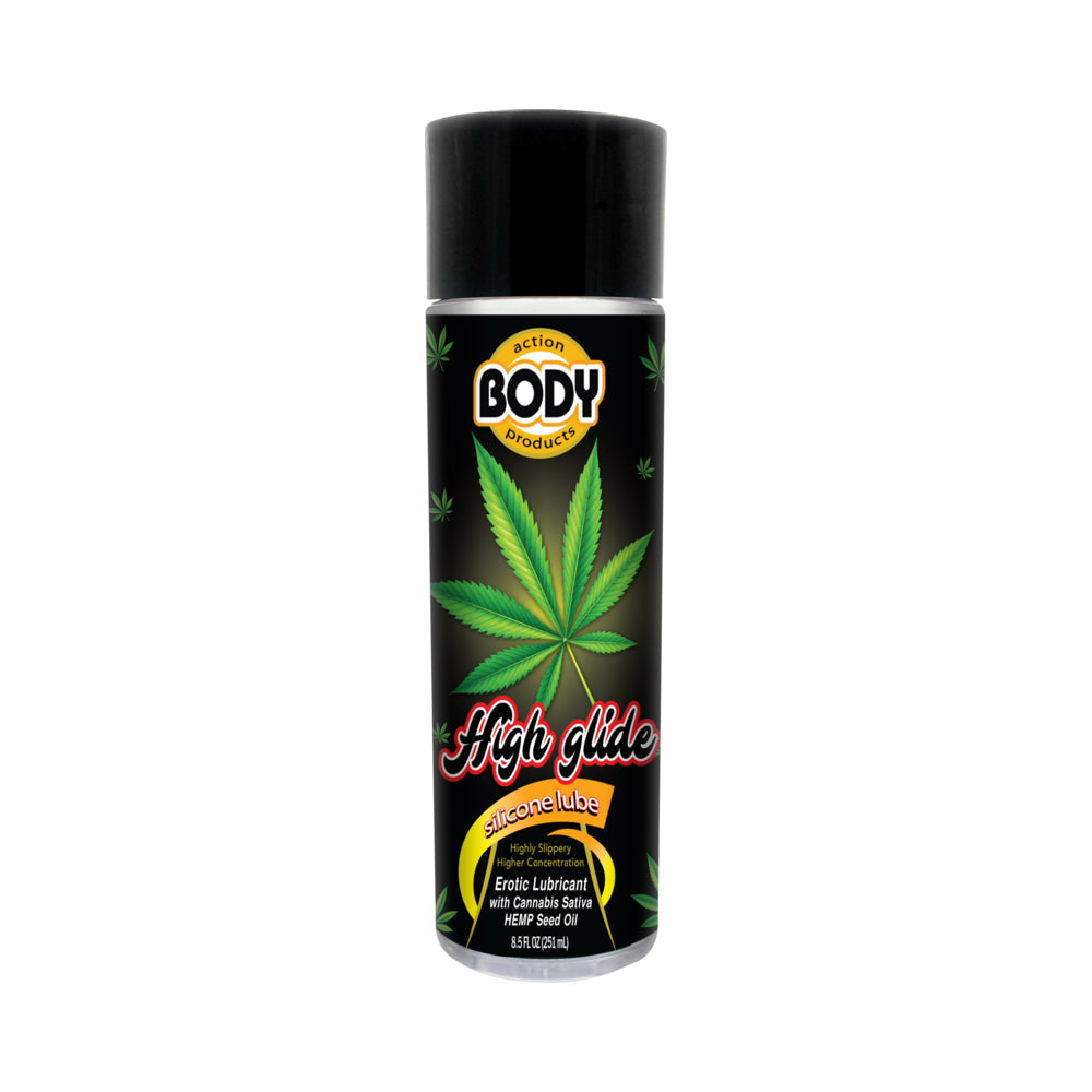 High Glide Erotic Silicone Lubricant 8.5oz Botle Default Title Body Action Sexual Wellness - Lubricants