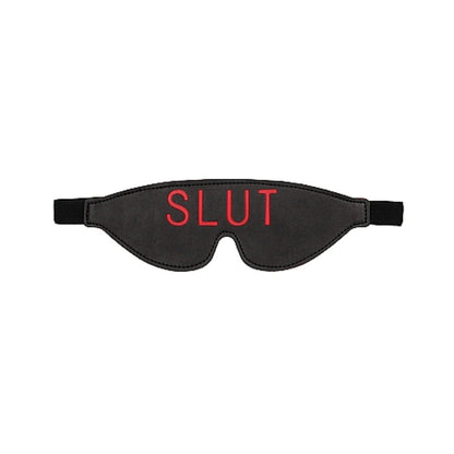 Ouch! Blindfold - SLUT - Black Default Title Shots America Toys - Fetish