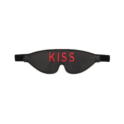 Ouch! Blindfold - Kiss - Black Default Title Shots America Toys - Fetish