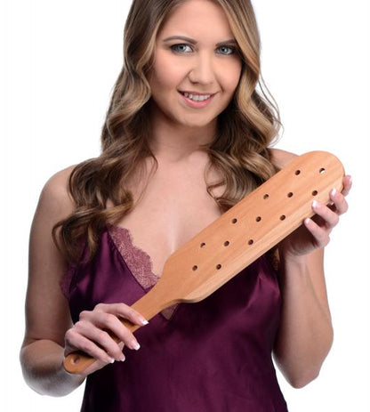 Wooden Paddle Beech Wood 17.75 inches Default Title Strict Toys - Fetish
