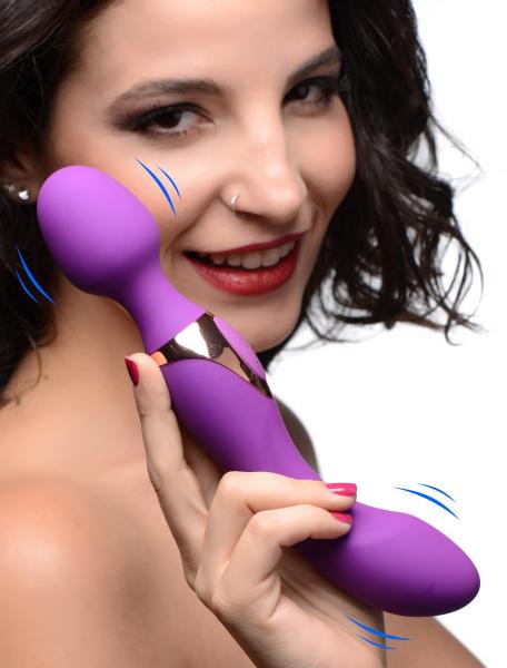 10x Dual Duchess 2-in-1 Silicone Massager - Purple Default Title Wand Essentials Toys - Vibrators