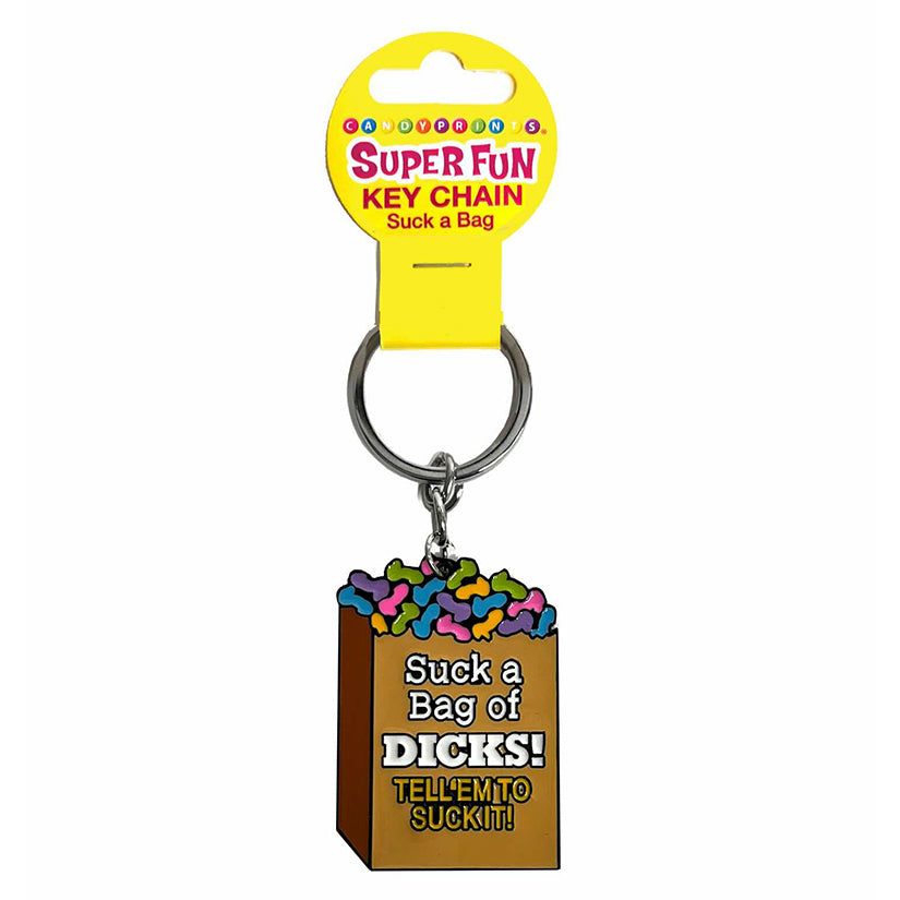 Super Fun Key Chain Suck A Bag