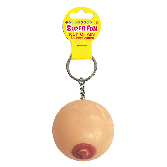 Super Fun Key Chain One Squishy Boob