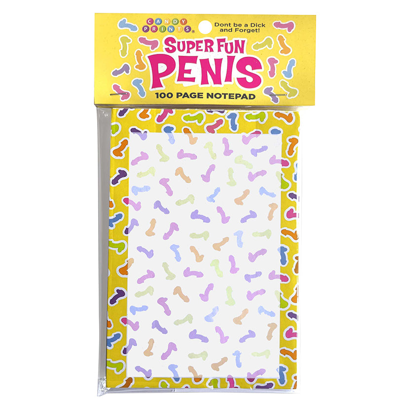 Super Fun Penis Notepad