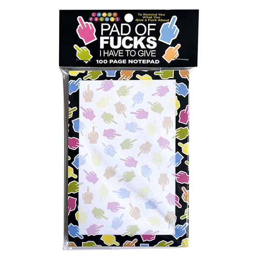 Pad of Fucks I Have to Give Notepad