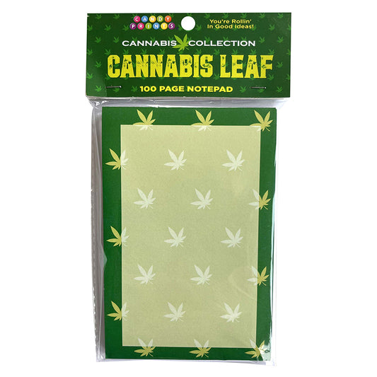 Cannabis Leaf Notepad